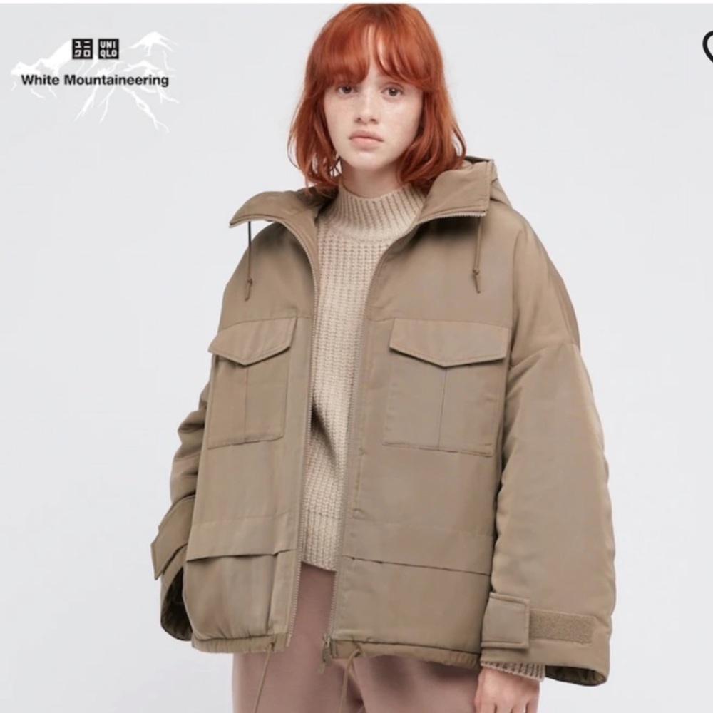 Uniqlo x White Mountaineering Tan/Beige Parka Jacket